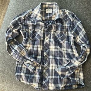 Ariat Men’s Retro Fir Plaid Button Down Large